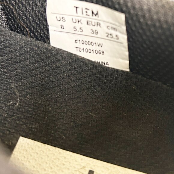 TIEM Slipstream Cycling Shoes with SPD Cleats Black Size 8 - Picture 3 of 6